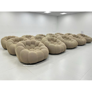 Different Sizes Wholesale Luxury Bubble Set Furniture Living Room Beige High Rebound <b>Sponge</b> 01 Set Furniture Living Room 01 - Product Image 4