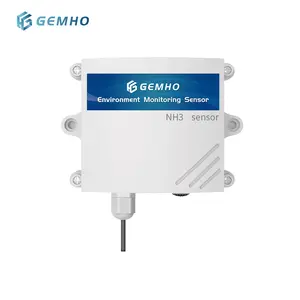 Sensor detector de gás nh3 fixado na parede, 4g rs485/4-20ma, monitor do analisador do gás da ammonia para o armazém, monitor da ammonia