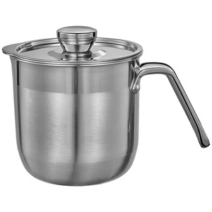 Trứng tách nồi + tách + nắp đặt 304 thép không gỉ trứng trắng tách hộ gia đình công cụ nướng kim loại thùng trứng tách - Product Image 5