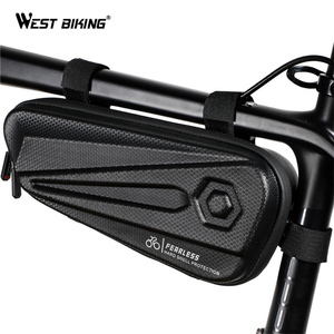 WEST BIKING Nouveau design Sacoche de cadre de vélo rigide pour téléphone, étanche, pour VTT et vélo de route, sacoche triangulaire - Product Image 2