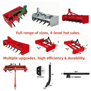 Hoja Niveladora Trasera para <span class=keywords><strong>Tractor</strong></span> de 3 Puntos, Resistente, para Tractores de 15-50 HP, Certificación CE ISO, Equipo Agrícola Directo de Fábrica - Product Image 3