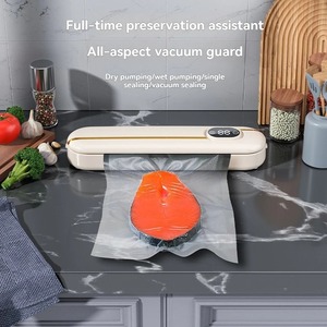 New Home Digital Display Automatic Vacuum Sealing Machine Household Kitchen <b>Plastic</b> Sealing Packaging Machine With10 Vacuum Bags - Product Image 5