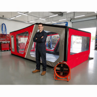 Cabine de peinture gonflable portable et étanche pour voiture, tente gonflable pour peinture automobile, vente directe usine