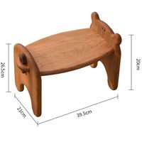 Tabouret d'appoint carré en bois massif pour enfants, chaise de bain, mobilier moderne nordique pour salon