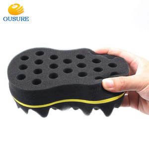 <span class=keywords><strong>Éponge</strong></span> Capillaire Magique Double Face à Trous Multiples pour Torsades et Boucles, Idéale pour Salons de Coiffure et Instituts de Beauté - Product Image 3