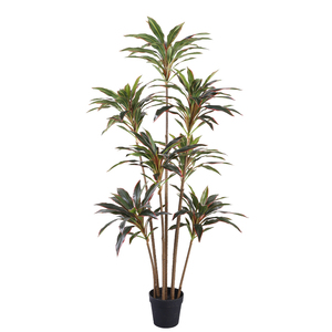 Bonsai Artificiale a Tre Teste con Albero <span class=keywords><strong>di</strong></span> Ferro <span class=keywords><strong>Sangue</strong></span> <span class=keywords><strong>di</strong></span> Drago, Decorazione per Interni, Pianta Verde Artificiale Ornamentale - Product Image 1