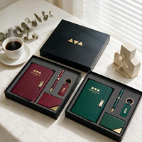 Coffret Cadeau Carnet à Feuillets Mobiles de Qualité Supérieure A5/A6/A7 en Cuir PU avec Boucle Métallique, Agenda Rigide à Bord Huilé, Fournitures de Bureau