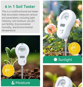 Nouveau Testeur de fertilité du sol 6-en-1 <span class=keywords><strong>2026</strong></span>, fourni par l'usine, avec sondes interchangeables pour la luminosité, l'humidité et le pH - Product Image 6