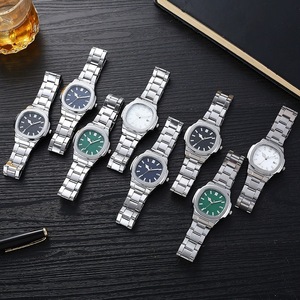 Nuovo Orologio da Polso da <span class=keywords><strong>Uomo</strong></span> al Quarzo con Calendario Quadrato e Cinturino in <span class=keywords><strong>Acciaio</strong></span> - Product Image 2