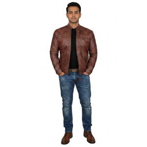 <b>Men's</b> <b>Jackets</b> Genuine Customized <b>Men</b> <b>Leather</b> <b>Jacket</b> Bomber Custom Logo Motorbike <b>Leather</b> <b>Jacket</b> With Zipper <b>jacket</b> for <b>men</b> - Product Image 1