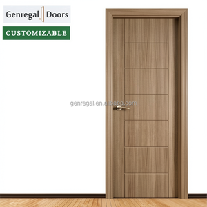 <span class=keywords><strong>Portes</strong></span> en bois massif modernes à battants, insonorisées, avec surface peinte, serrure intelligente, taille personnalisable pour un style classique - Product Image 1