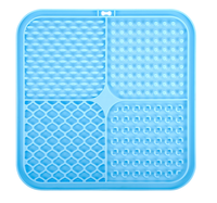 Tapis de léchage pour animaux de compagnie en silicone écologique avec logo personnalisé, imperméable, anti-étouffement, pour une alimentation lente, accessoire alimentaire pour chiens et chats