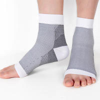 Attelle de compression élastique de cheville de classe I avec soutien de la voûte plantaire pour pieds plats, protection sportive de la cheville