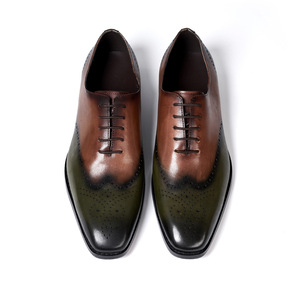 Leather Oxford Mens Shoes Classic Formal Business Lace up Wear resistant Dress Shoes - Product Image 2