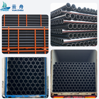 Tuyau en plastique PEHD haute pression 315 mm, anti-corrosion, sans fuite, certifié ISO pour drainage par siphon