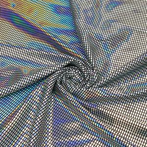 منخفض موك لامع ليزر رقائق معدنية 4 بولي أميد نسيج سباندكس مطاطي طريقة الجمباز قماش يوتار - Product Image 3