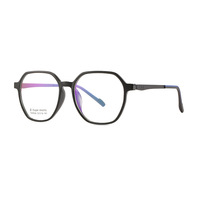 Prêt à expédier prix d'usine pas cher Super léger transparent bleu TR90 lunettes nouvelles montures titane 2025