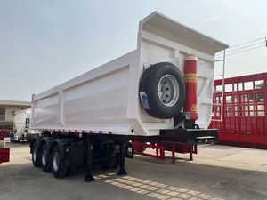 H Star 3 Axle Dump Semi Trailer Acero de alta resistencia T700 80T Carga útil máxima Transporte Carga Piedra Arena Suelo Minería de carbón Venta - Product Image 6