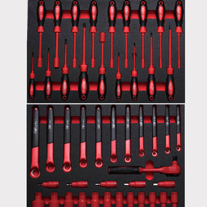 High Quality 7 <b>Drawers</b> 98 Pcs <b>Tool</b> Sets <b>Cabinet</b> With New Energy Insulation Hand Set Car Repair <b>Tools</b> - Product Image 4