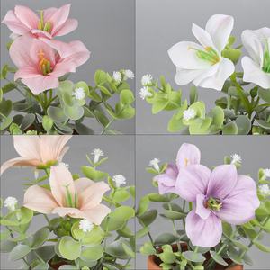 Vente <span class=keywords><strong>en</strong></span> gros 2025 nouvelles mini plantes artificielles avec pots extérieur fausses fleurs verdure décor à la maison jardin aménagement paysager salon - Product Image 3