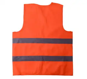 Gilet de travail de construction coloré gilet de sécurité gilet réfléchissant avec bandes réfléchissantes