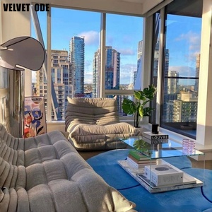 ロッシュボボア カスタマイズ 高級レザー スエード モジュール式 イージーチェア モダン 軽量 環境に優しい 1年保証 リビングルーム - Product Image 5