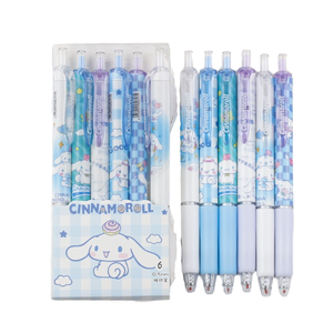 Hoge Kwaliteit 0.5Mm Plastic Examen Briefpapier Student Intrekbare Gel Pen Set Met Leuke Cartoon Design Blauwe Glitter Inkt Groothandel - Product Image 3