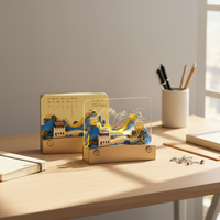 Calendrier artistique 3D personnalisable pour 2026 et 2027, idéal comme cadeau haut de gamme