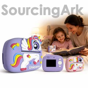 Search Sourcingark Mini Kids <b>Print</b> <b>Camera</b> Instant Photo Dual Lens Selfie for Birthday Party Gift D1A - Product Image 1