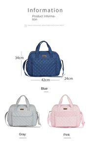 Deellt prezzo all'ingrosso pannolino caddy organizer borsa di tela borsa per pannolini portatile impermeabile bambino con fasciatoio - Product Image 6