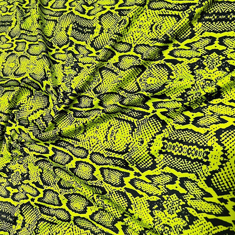 Sustainable Custom Snake Print Swimwear Fabrics