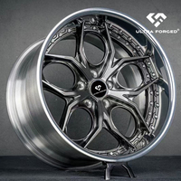 جنوط سيارة مخصصة مزورة 18 19 20 21 22 23 بوصة 3 قطع 5x5x كروم عجلات من سبيكة طبق عميق لسيارة BMW M3 M4 أودي R8 S8 A8