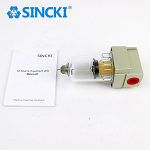 SINCKI pneumatique 1/4 <span class=keywords><strong>Auto</strong></span>/manuel vidange cuivre/élément en plastique AF2000-02 filtre à Air comprimé séparateur de piège à eau d'huile - Product Image 5