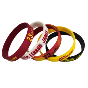 Promotional Adults Kid Custom Logo Silicone Rubber Wrist Band Wrap On Bracelet Bulk Print Wristband Bracelet