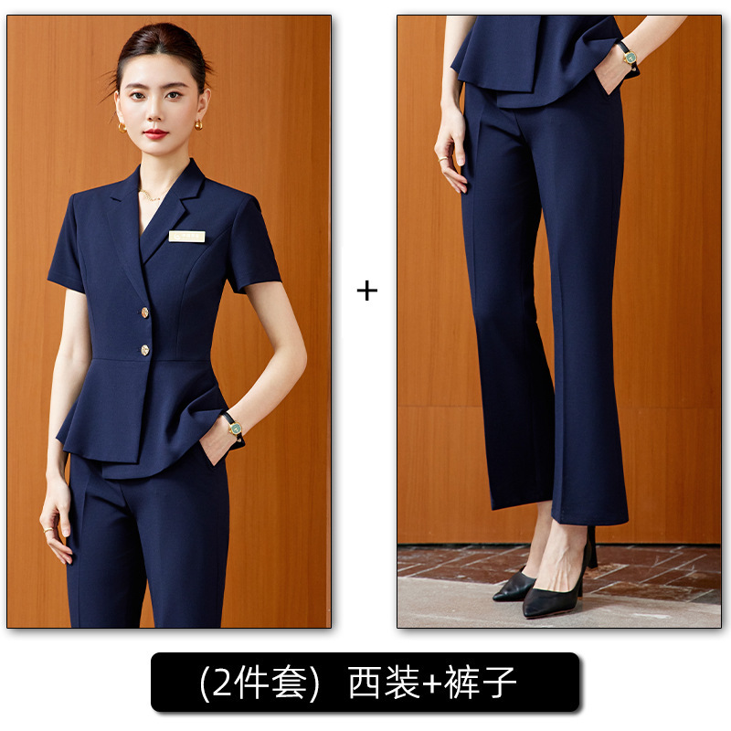 blue suit pants
