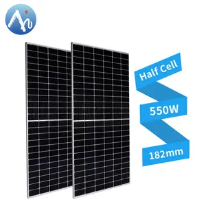 Anern 450w 500w paneles solares 550 와트 600 와트 휴대용 태양 전지 패널