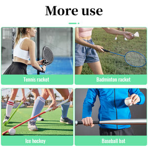 Overgrip Adherente de PU para Raqueta de Pádel, Tenis de Playa y Bádminton, Varios Colores Disponibles - Negro - Product Image 5