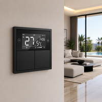 Contrôleur de température trois-en-un KNX, construction métallique, réglage intelligent, motifs de couleurs personnalisables, indice de protection IP20
