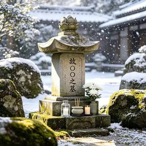 Monument funéraire en granit naturel de conception japonaise moderne avec base et marches pour cimetière - Product Image 4
