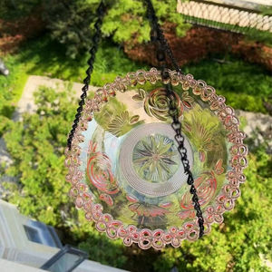 Mangeoire et abreuvoir pour oiseaux détachable d'extérieur - Décoration de jardin suspendue avec crochet pour oiseaux sauvages, plateau à graines imperméable et bassin anti-éclaboussures - Product Image 4