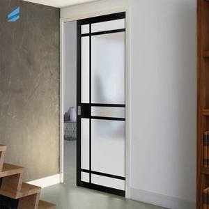 ประตูบานเลื่อนอลูมิเนียมกระจกลานกว้างด้านหน้าขนาดใหญ่ผลิตจากจีน - Product Image 3