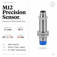 Sensor de Proximidad Inductivo M12 de 4mm NPN PNP NO NC de 3 Cables DC 10 a 30V IP67 Interruptor de Detección de Metales Venta al por Mayor OEM