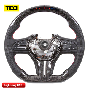 Volant en carbone TDD LED pour Infiniti Q50 Q50L Q60 Q30 QX30, volant de course en fibre de carbone personnalisé, convertible - Product Image 4