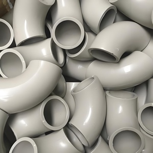 Bán kính dài ổ cắm phụ kiện đường ống Hàn 90 độ khuỷu tay với xử lý bề mặt mịn Vật liệu pph - Product Image 6