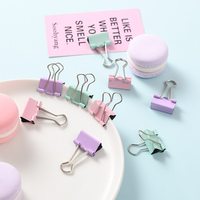 Ensemble de papeterie de bureau miniature couleur macaron personnalisé, agrafeuse et pince à papier, cadeau d'entreprise en gros