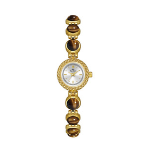 Reloj BS Bee Sister FA1805 de Piedra Ojo de Tigre Natural, Color Mela, Diseño Francés, Personalizable, de Alta Gama, Vintage, Individualmente 2026 - Product Image 6