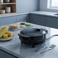 Gaufrier électrique portable belge 1200W avec thermostat réglable, plaques antiadhésives, protection contre la surchauffe et indicateur, pour gaufres et donuts