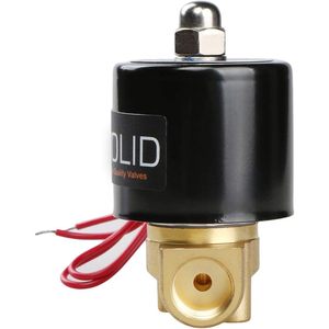 États-Unis Vanne solénoïde électrique solide 3/8 po 24 V CA normalement fermée en laiton pour le contrôle de l'eau, de l'air et du carburant - Product Image 2