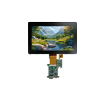 Raspberry Pi layar LCD 7 inci resolusi 1024*600 dengan modul LCD Input tipe-c untuk pengontrol cerdas