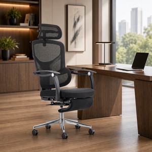 Modern Ergonomic Mesh Executive Office Chair with Adjustable Height Headrest Armrests Reclining Seat for Home Office - Product Image 4